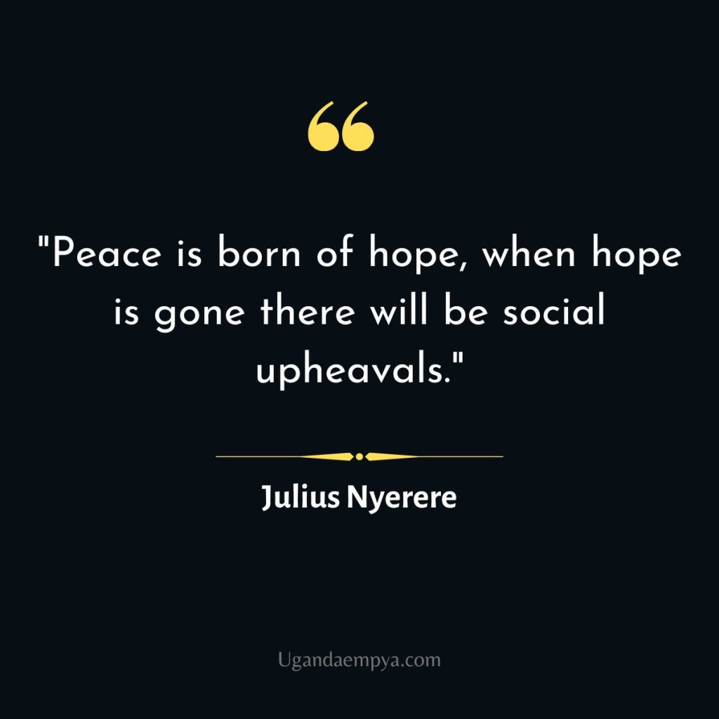 Nyerere Quote on peace