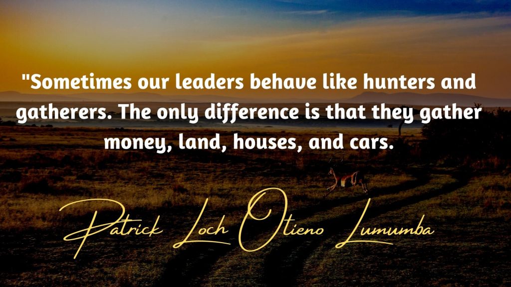 PLO Lumumba quotes