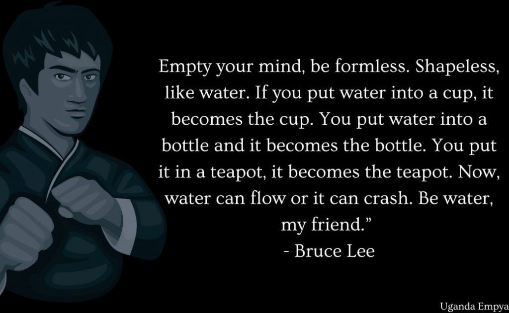 bruce lee be like water quote