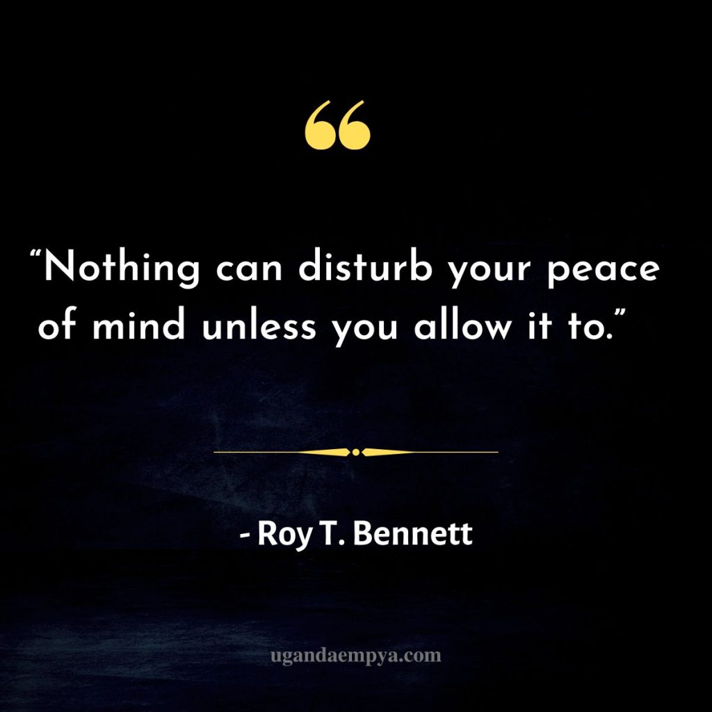 peace of mind quotes short