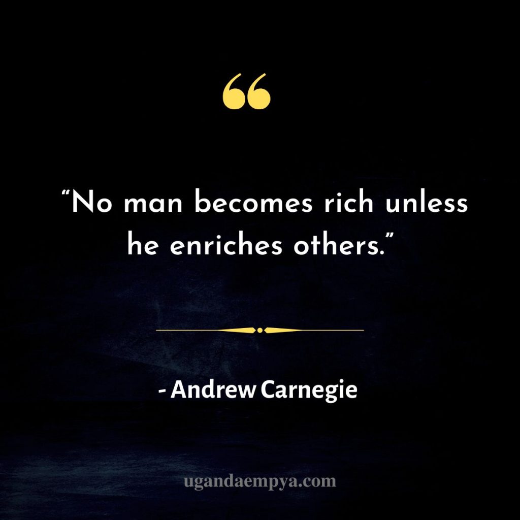 rich quote by Andrew Carnegie 