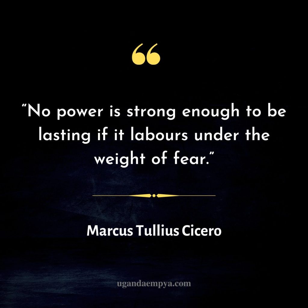marcus cicero quotes on fear 