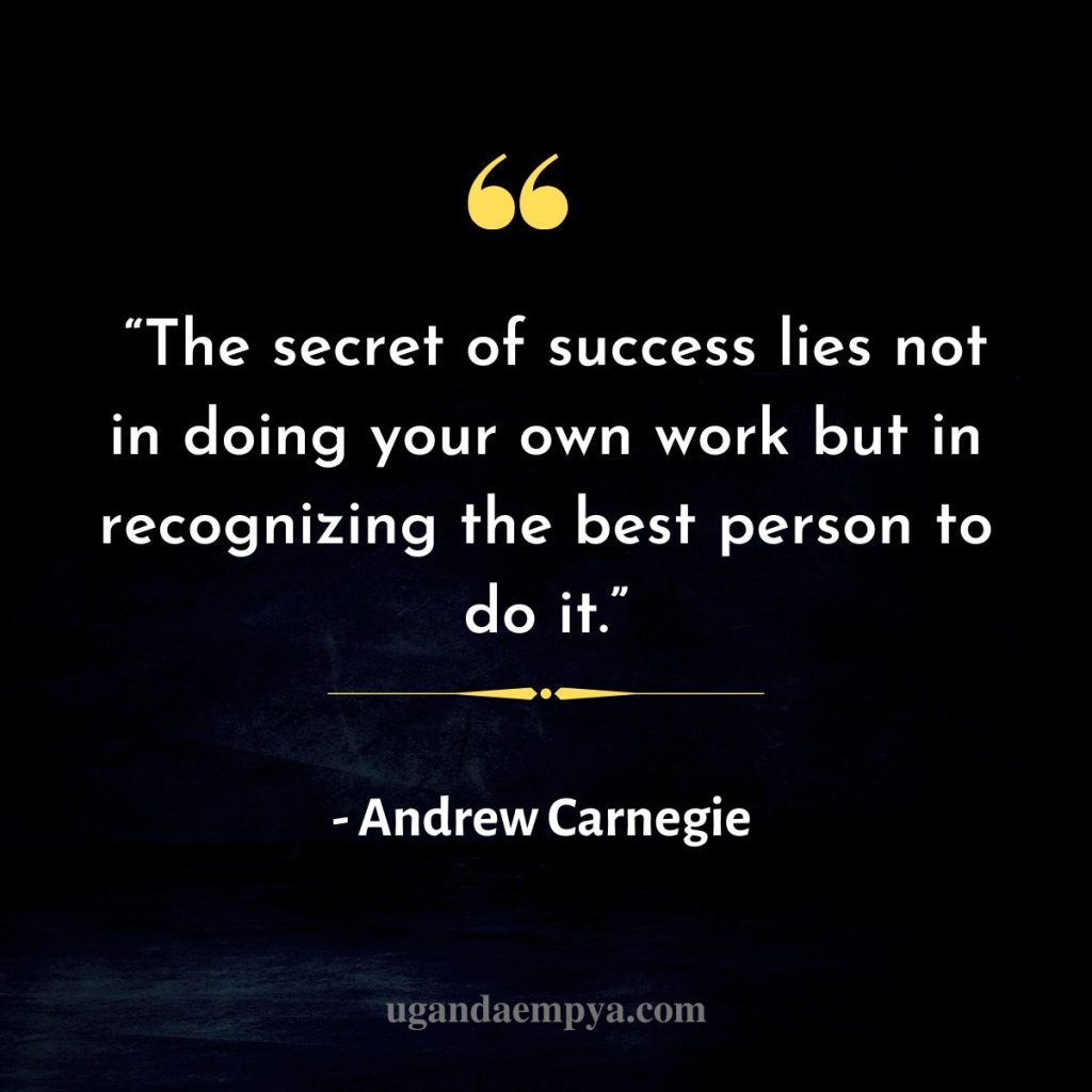 andrew carnegie quote on success	