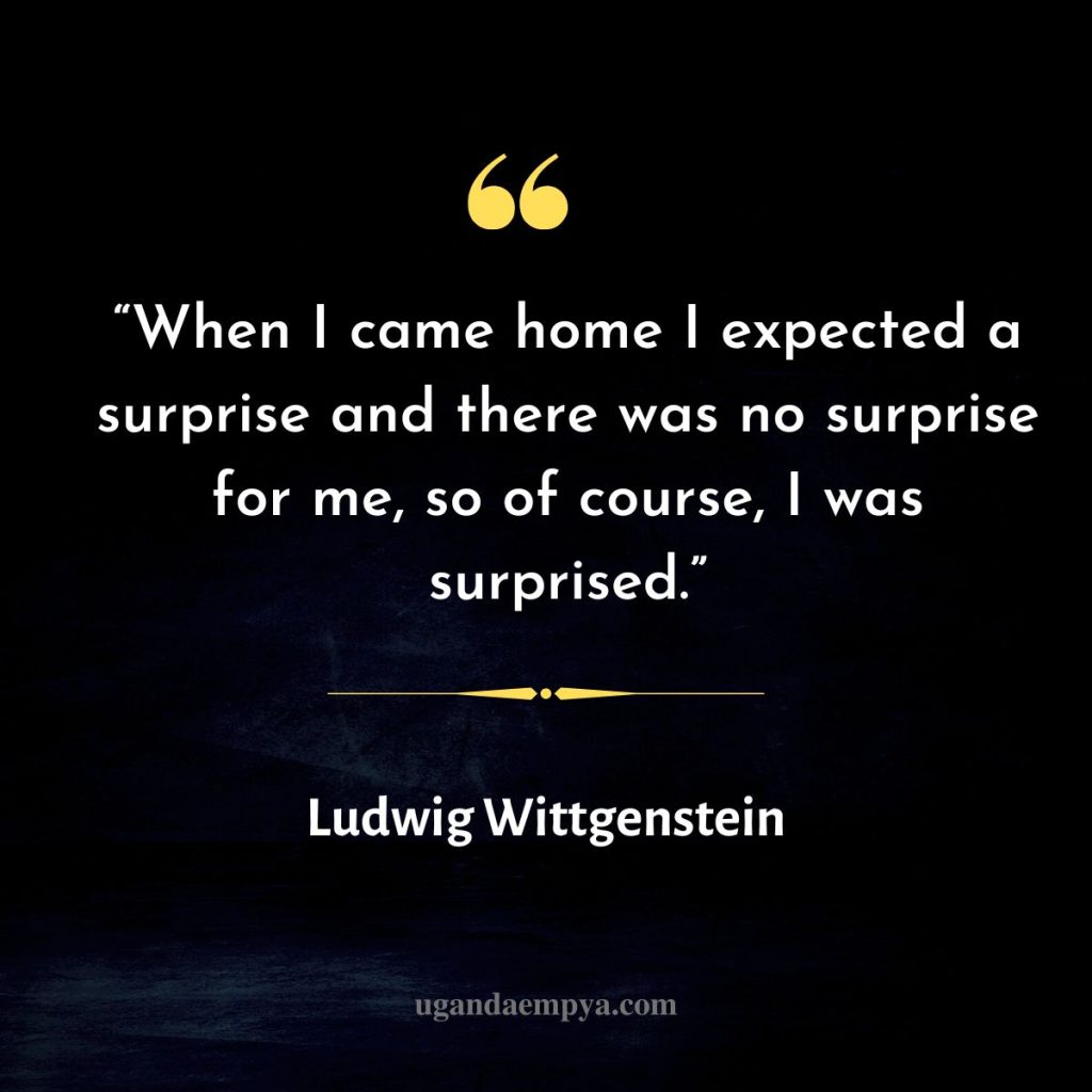 wittgenstein surprise quote