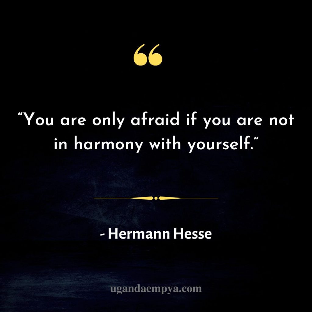 hermann hesse fear quote