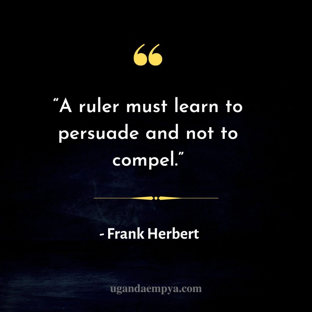 frank Herbert leadership quote
