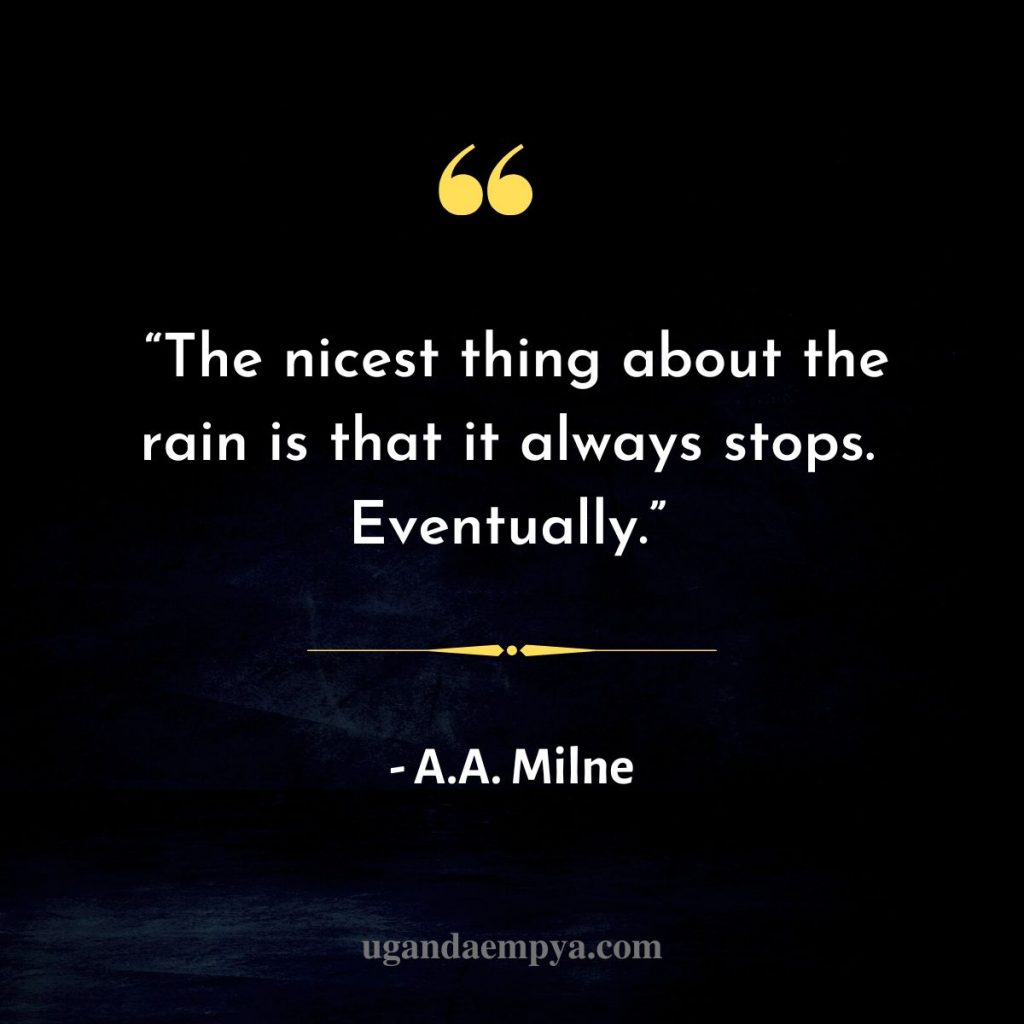 rain quote A. A. Milne 