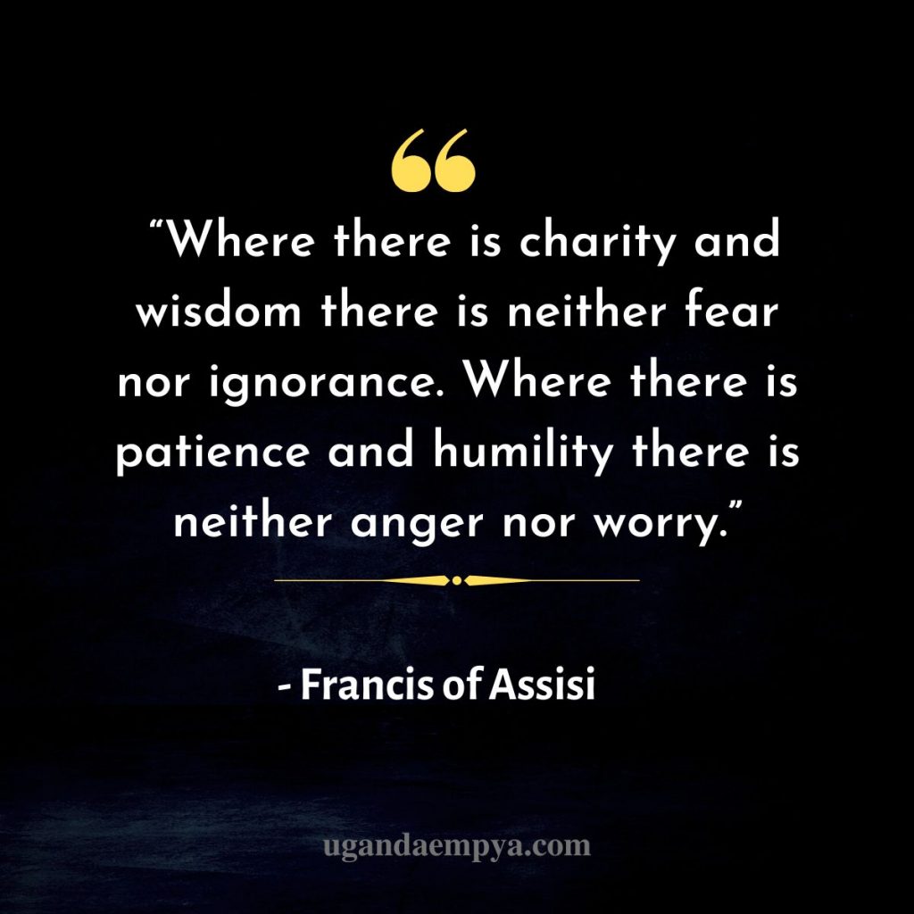 wisdom st francis of assisi quote