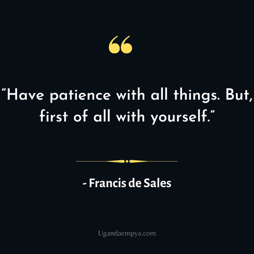 Saint Francis de Sales Quote on patience