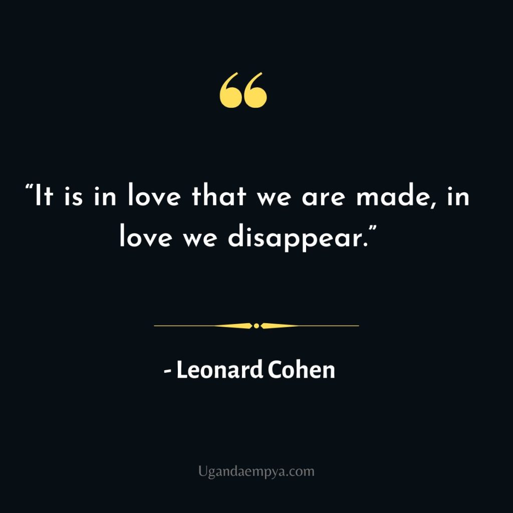 leonard cohen love quotes	