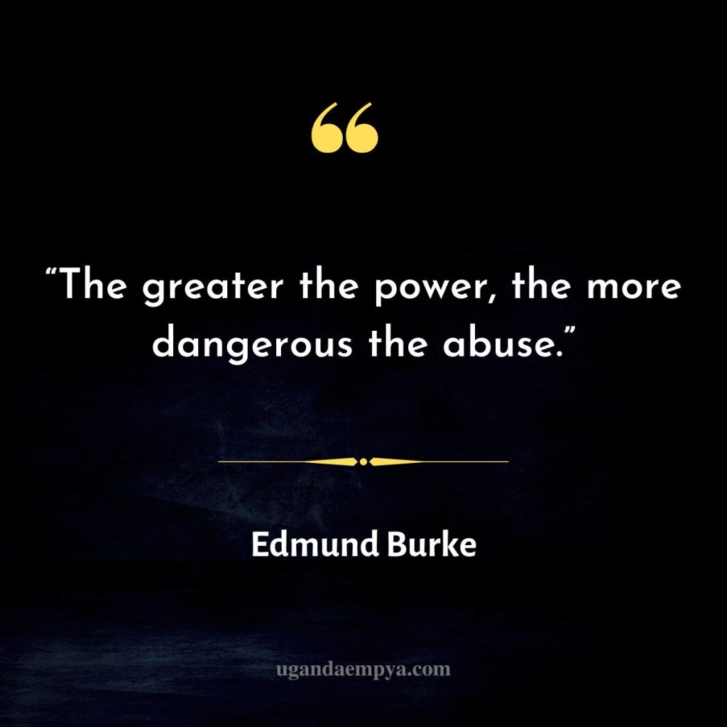 edmund burke evil	and power