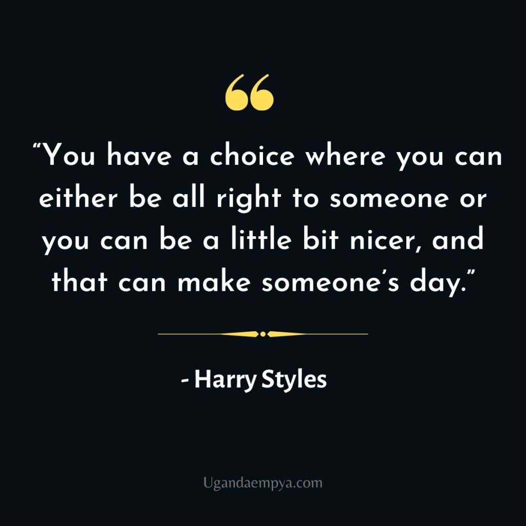 harry styles quotes about kindness