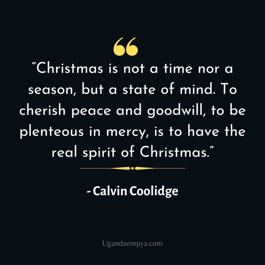 calvin coolidge christmas quote	