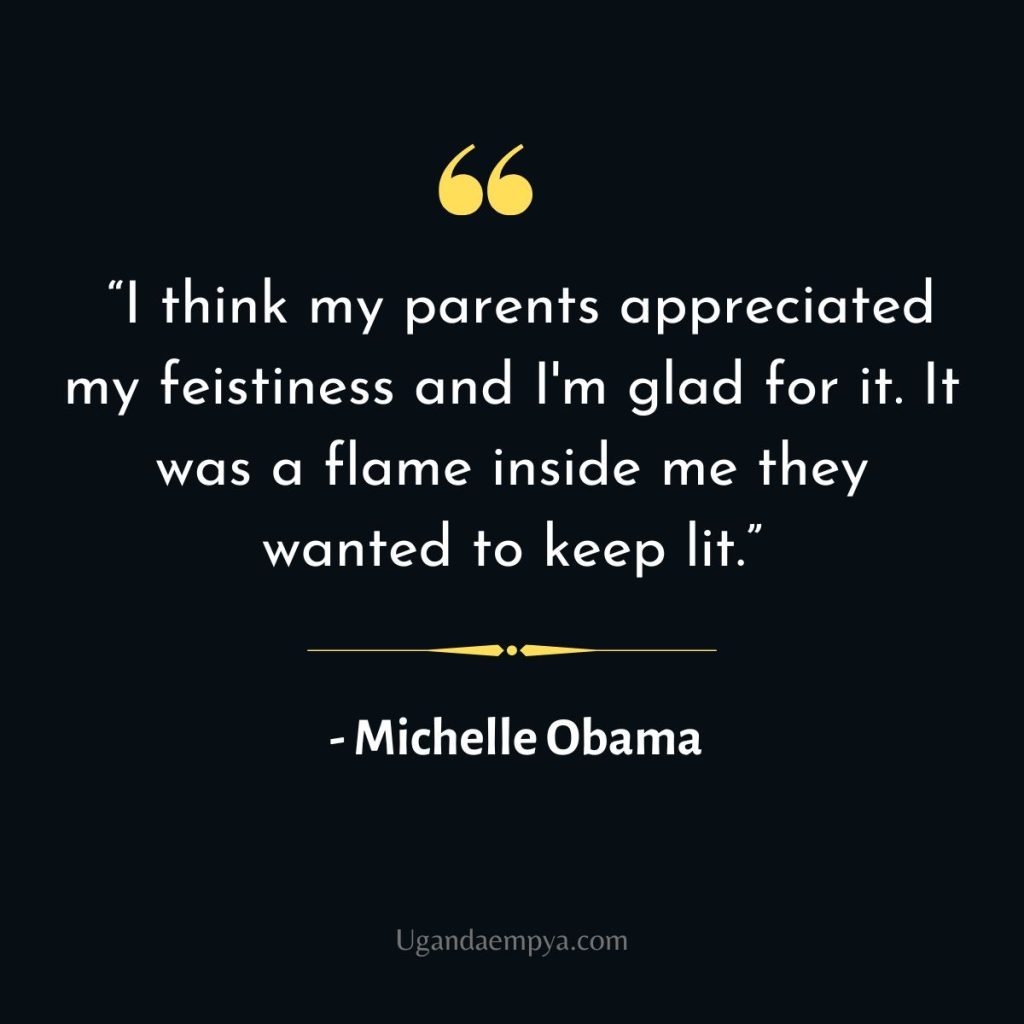Michelle Obama parental Quote
