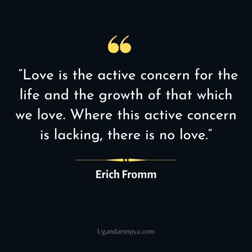 erich fromm quote on active love 	