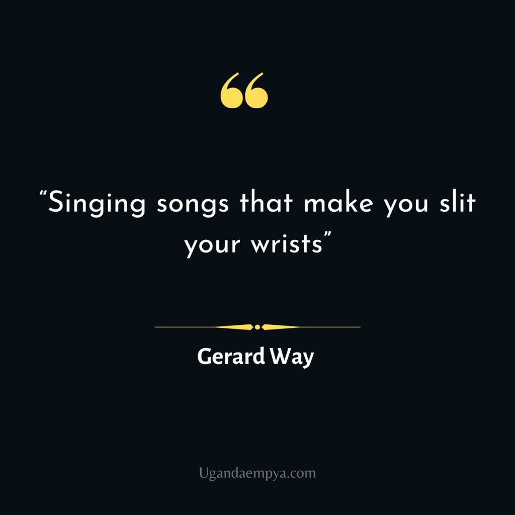 gerard way quotes emo is a pile of shit

