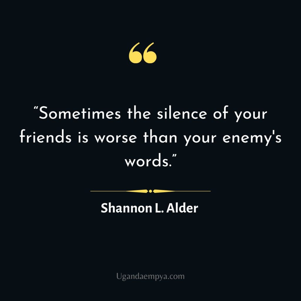 Shannon L. Alder silence quote